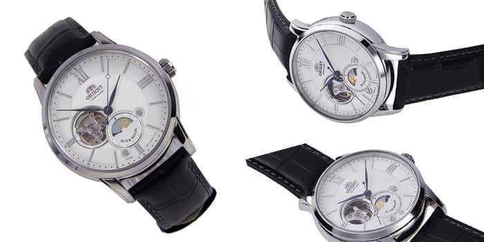 Đồng Hồ Orient Sun And Moon Gen 4 RA-AS0005S00B d&acirc;y da đen Nam, ch&iacute;nh h&atilde;ng, Gi&aacute; tốt